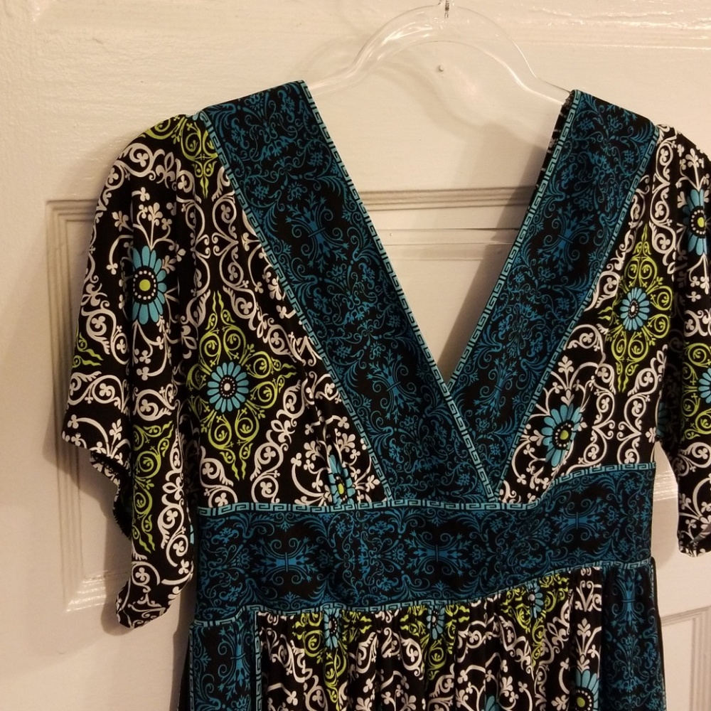 Cocktail Dress, V-Neck Empire Waist